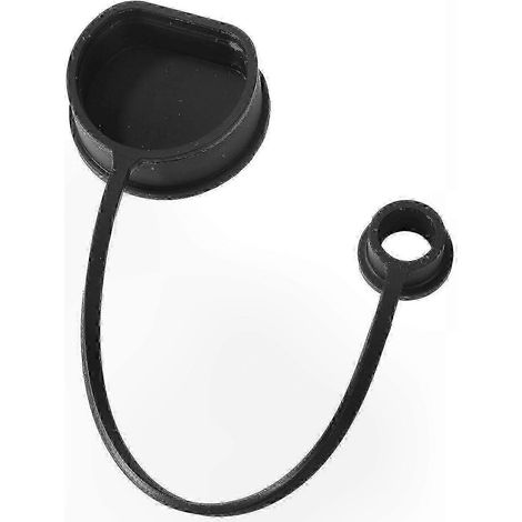 Compatible avec les couvercles de protection en silicone pour ports de charge de véhicules électriques, étanches à la poussière et à l'eau, noirs, taille 26-27. (1/5)