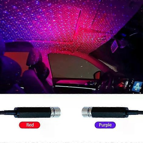 Romantische LED-Autodach-Sternenlicht-Projektor-Atmosphären-Galaxie-Lampe, USB-Dekorationslampe, verstellbare Auto-Innenraumbeleuchtung (1/4)