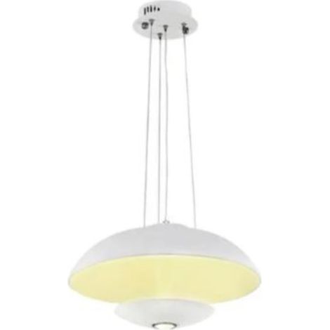 Suspension LED design coupole blanche 24W (Eq. 192W) Diam. 450mm