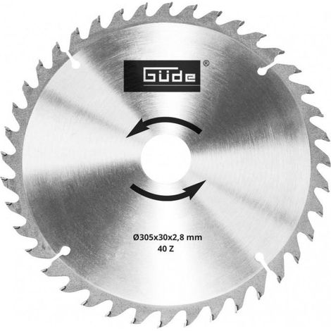 Lame de scie carbure 305 x 30 mm /40 dents pour scie à onglet G55259