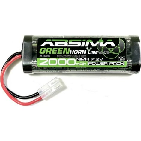 Absima Pack de batterie (NiMh) 7.2 V 2000 mAh Softcase Tamiya (1/3)