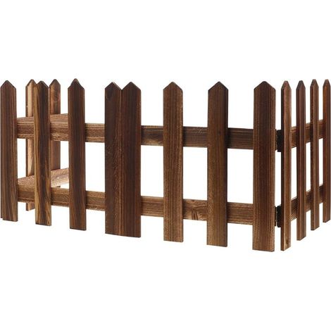 Clôture Décorative Bois Extérieure Parapet de Jardin Clôture de Balcon Bordure pour Jardin