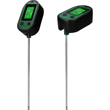 Multifunctional High Accurancy Soil PH Tester Soil Moisture/PH/Temperature Sunlight Intensity Testers Garden Planting Soil Detector Soil PH Test Tool Handheld Soil Detect Device