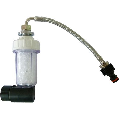 Kit filtro anticalcare per docce solari in alluminio arkema con flessibile e raccordi (1/4)