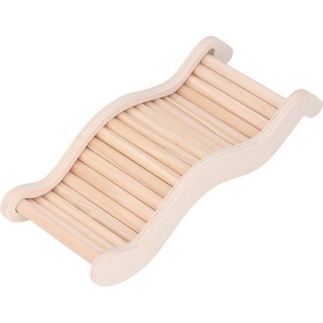 Échelle pour hamster en bois, pont-échelle facile à installer, jouet d'escalade interactif anti-anxiété, idéal pour la décoration (taille M). (1/5)