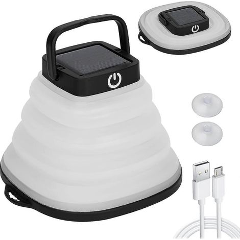 Lanterne de camping solaire pliable avec 3 modes de gradation (1/3)