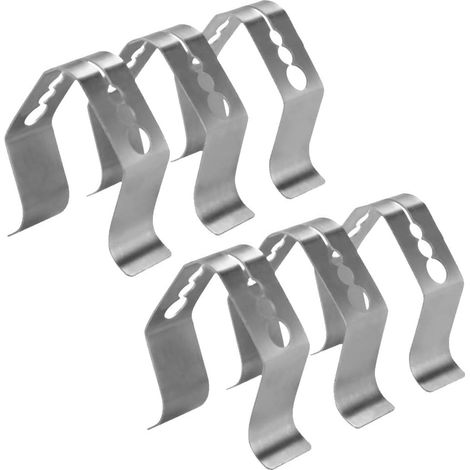 MINKUROW Clip Per Sonda Termometro Clip Per Termometro In Acciaio Inox Supporto Per Termometro Per Carne In Acciaio Inox Per Bbq Smoker Forno Grill Monitor Di Temperatura 6 Pezzi (1/5)