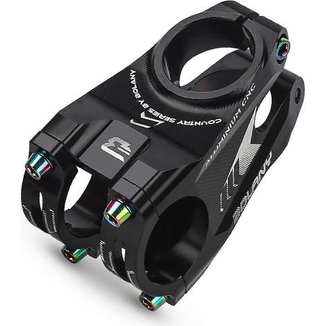 BOLANY Potence VTT 31,828,6mm Aluminium Alliage, Tige de Guidon Court pour Vélo de Montagne, Compatible la Plupart des Vélos (1/4)
