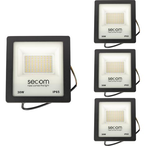 Confezione da 4 proiettori a LED Tenko Eco 30 W, 3000 lm, IP65, 1