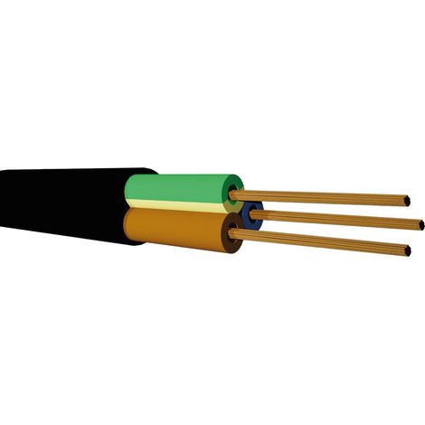 Rollo 50M Manguera RV-K flexible (3x1.5mm) Negro
