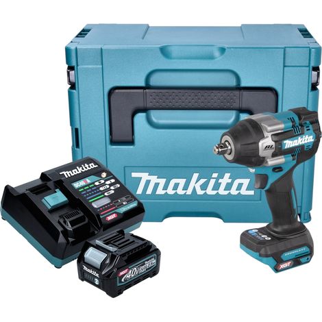Makita TW 007 GD101 Llave de impacto sin cable 40 V máx. 760 Nm 1/2'' sin escobillas + 1x batería recargable 2,5 Ah + cargador + Makpac (1/5)