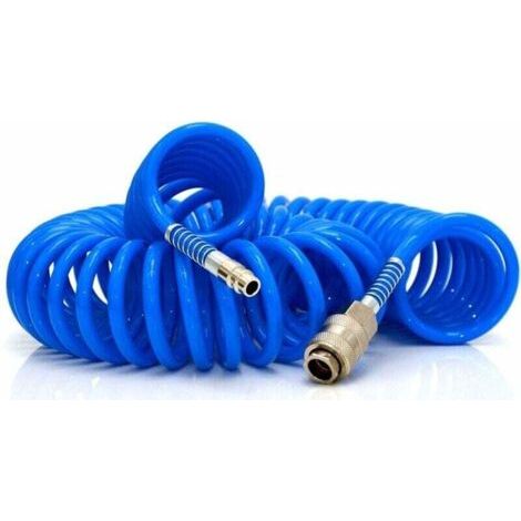 15m de Tuyau d'Air Comprimé, PU Tuyau Spirale pour Compresseur (1/3)