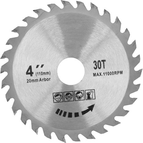 Lot 2 lames de scie circulaire 105mm 4x30T disque de coupe bois pour menuiserie bricolage (1/5)