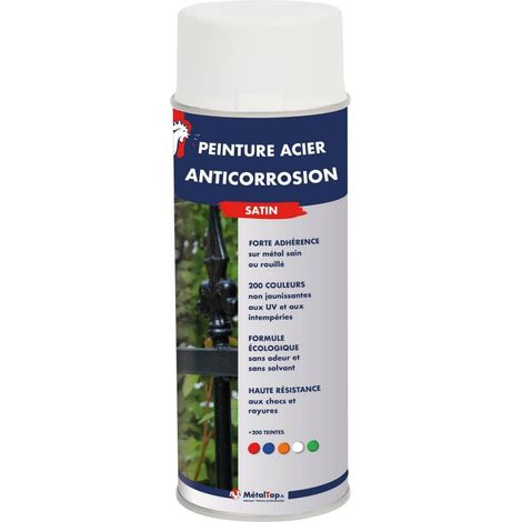 Peinture Acier Antico - Bleu vert - RAL 5001 - Bombe 400 ml - Métaltop (1/5)