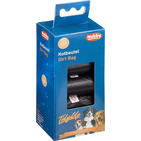 Nobby Tidyup 67357 Cane Sacchetti 10 rotoli da 15 sacchetti/nero (1/2)