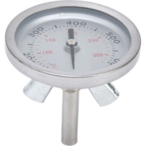 Bimetallic stainless steel grill thermometer, high precision 100 to 475°F, easy assembly, wide application for barbecues (1/5)