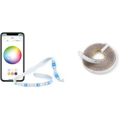 TIRA DE LUCES EVE - TIRA LED INTELIGENTE - TODOS LOS TONOS DE BLANCOS Y COLORES - 1.800 LÚMENES - NO SE REQUIERE GATEWAY