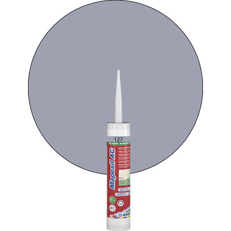 Mastic silicone MAPESIL AC - Coloris: 125 Gris Arctique- réf : 4812742IT - MAPEI
