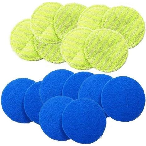 Tampon de Rechange pour Balai de Vadrouille éLectrique Rotatif sans Fil pour Vadrouille éLectrique sans Fil Comprenant 8 Tapis (1/4)