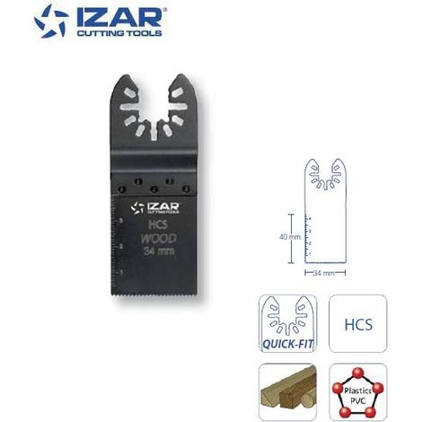 lame HCS Quick-Fit Izar coupe droite 34 mm