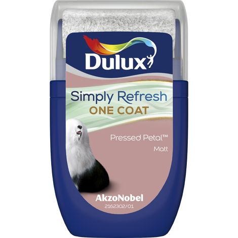 Dulux Simply Refresh One Coat Matt Tester Pot - 30ml - Pressed Petal