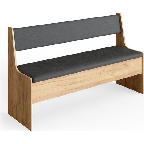 Banco de comedor Roman, Roble arena, 136.6 x 41.5 cm, Vicco
