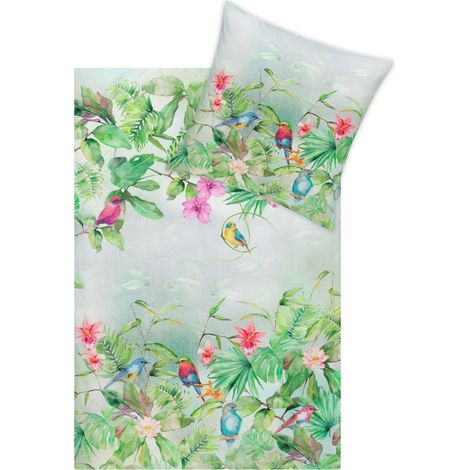 Set di biancheria da letto in raso Estella 4829/530 Clare Mako, 160x200 cm, 3 pezzi. (1/2)