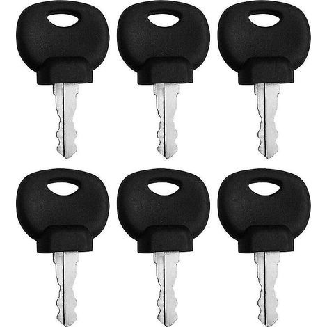 Set of 6 ignition keys for industrial applications JCB 14607 (1/4)