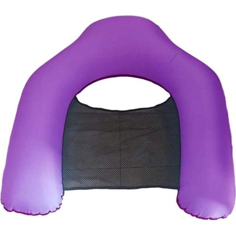 Bouée gonflable pour adultes, chaise longue flottante portable pour piscine - Violet