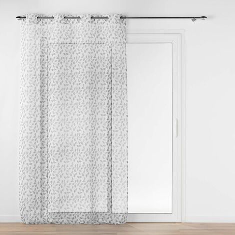 Panneau a oeillets 137 x 280 cm voile sable imprime farandole Gris (1/4)