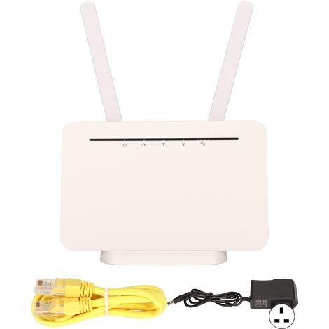 Routeur 4G CPE 300Mbps WiFi sans fil, carte 4G plug-and-play, compatible téléphones et tablettes, alimentation AC 100-240V 50-60Hz, prise UK (1/5)