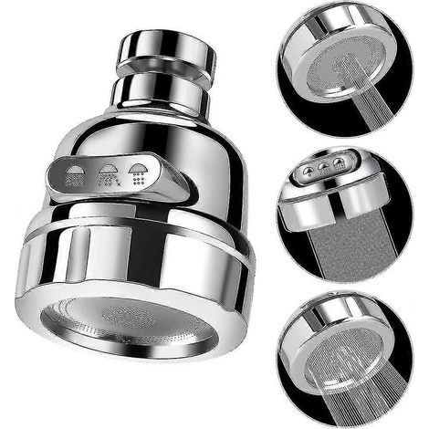 Tête d'aérateur de robinet de cuisine rotative à 360° anti-éclaboussures, remplacement de la tête de douchette pour robinet d'évier, douchette de surpression et robinet économe en eau pour la cuisine (1/5)