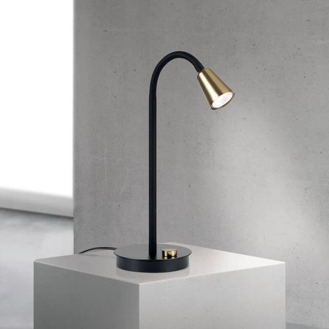 [NEUWERTIG] B-Ware Orion Tischleuchte Tischlampe Dotty Schwarz Gold Leuchte Beleuchtung Wohnzimmer
