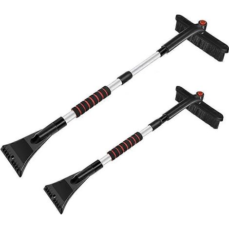 Pelle à neige pour voituregrattoir à glace extensiblebrosse à neige détachable pour pare-briseoutil de nettoyage hivernal pour voiture (1/5)