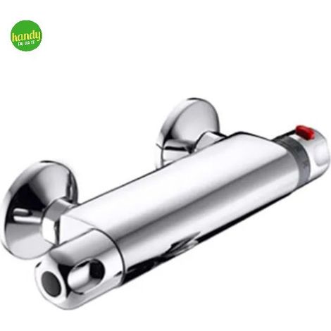 Rubinetto miscelatore termostatico cromato esterno per doccia 1/2" EURORAMA (1/2)