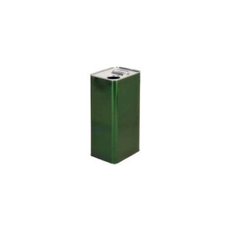 LATTINA PER OLIO RETTANGOLARE LT.5- - lt.5 - cm.15x12x31,5h. (bancale pz.256) - 8 pezzi