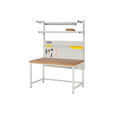 eurokraft pro  Banco da lavoro con sovrastruttura serie 8000 
