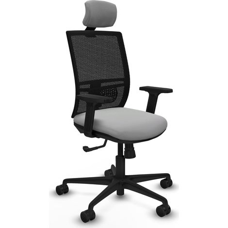 Silla ergonómica piqueras y crespo Yunquera negro soporte lumbar (1/2)