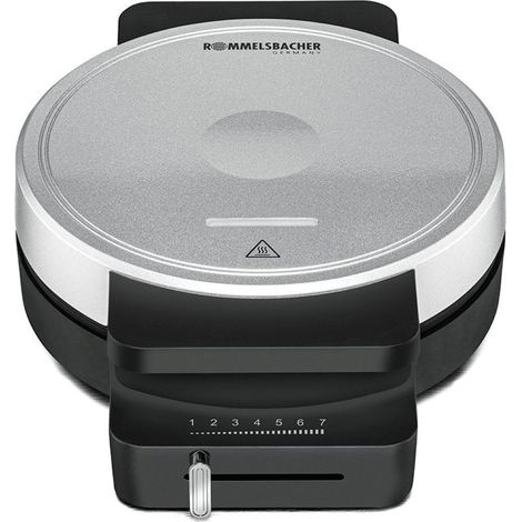Rommelsbacher Waffelautomaten WA 850, Waffeleisen ,schwarz/silber
