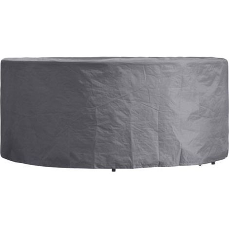 Perel Schutzhülle für Gartenmöbel, Grau, rund, Ø 260 cm x 85 cm (1/5)