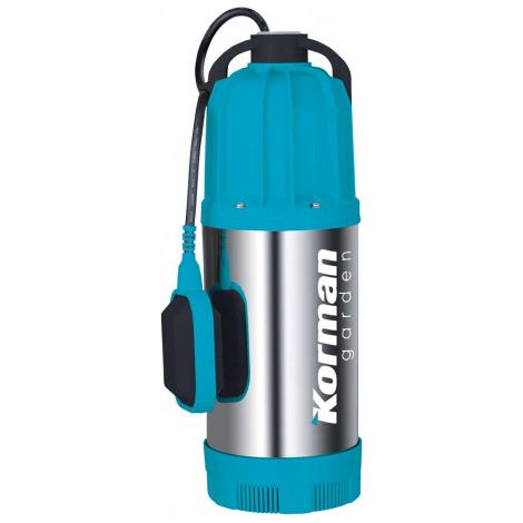 Pompe de surpresseur submersible 1000W – Débit 6500L/h – Hauteur de refoulement 40m – Inox pour citernes et chantiers humides – Korman