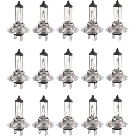 15 Stück LED-Halogenbirne 12 V H7 55 W, langlebige warmweiße Glühbirne Fern-/Abblendlicht für Auto (1/5)