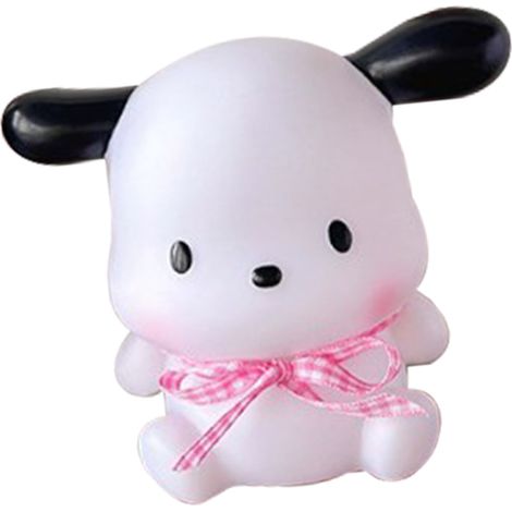 Lampe de table miniature mignonne en forme de chiot de dessin animé, veilleuse décorative pour chambre à coucher, lampe de chevet mignonne en forme de chiot (1/5)