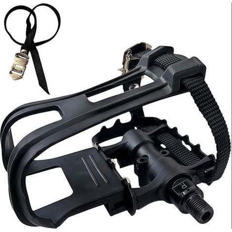 Pédales Vélo 500 kg de Charge Max Roulements Étanches Double Vis 9/16" Compatible VTT/Route (1/5)