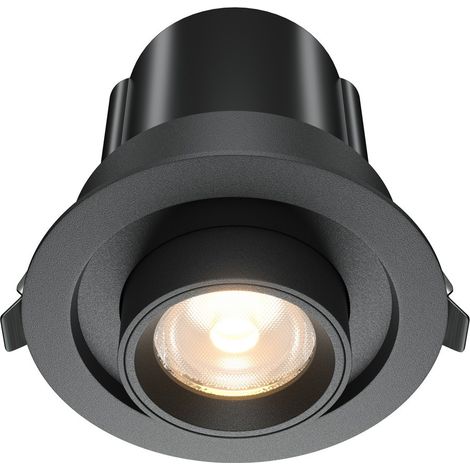 Maytoni Hidden Faretto da incasso rotondo nero 3000K 760lm (1/2)