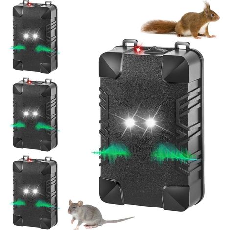 Under Hood Rodent Deterrent with Strobe Light Methods Professional Ultra Mice Repellent Rat Squirrel Deterrent (1/5)