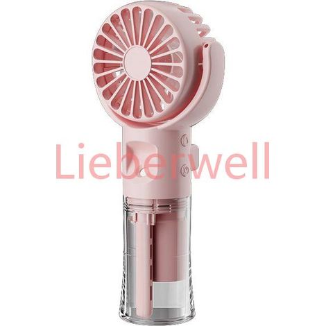 QIEDOVIEY Ventilateur portatif Mini ventilateur brumisateur portatif Rechargeable par USB 4 vitesses réglables pour camping, Onglet (1/4)