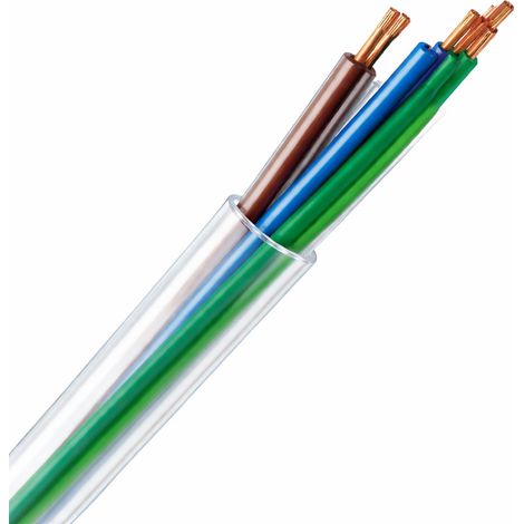 Elektrokabelschlauch 3-adrig H03VV-F3 Luxor 0.75 mm²