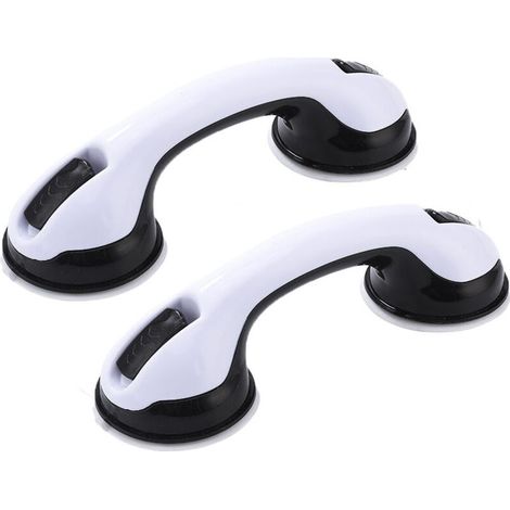 Shower and bath grab bars - Set of 2 x 30cm (12-inch) bars with powerful suction cups, balance and safety bar for the elderly or injured. - AquaForge (1/5)