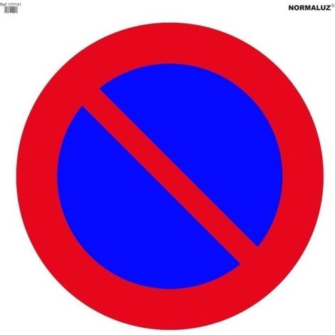 Señal Vial de Bolsa Estacionamiento Prohibido 700 x 700 mm